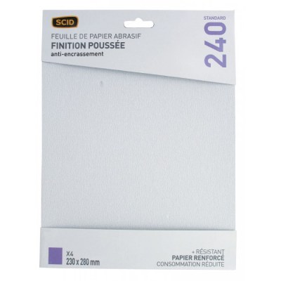 PAPIER ANTIENCRASSAGE GRAIN 240 PAR 4