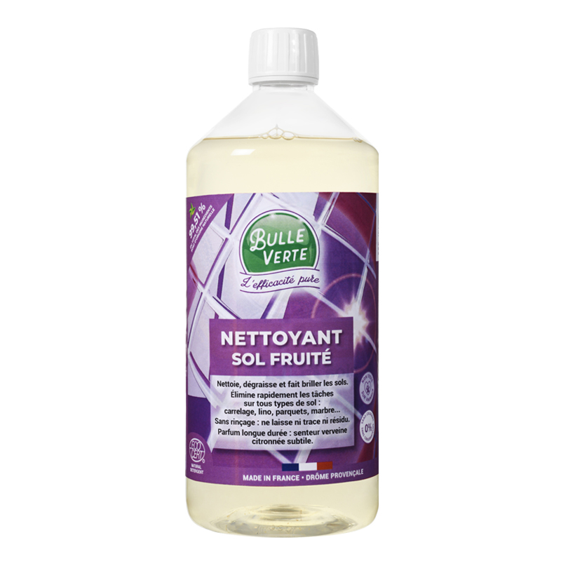 NETTOYANT SOL 1L FRUITE BULLE VERTE ECOLOGIQUE