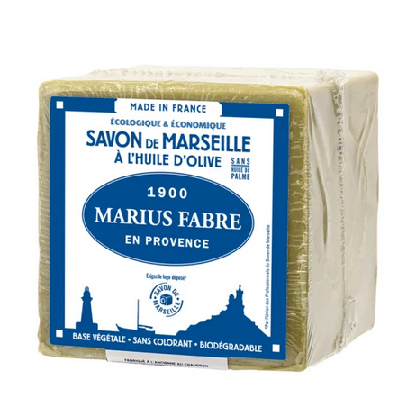 SAVON DE MARSEILLE VERT 200GR A L'HUILE D'OLIVE MARIUS FABRE