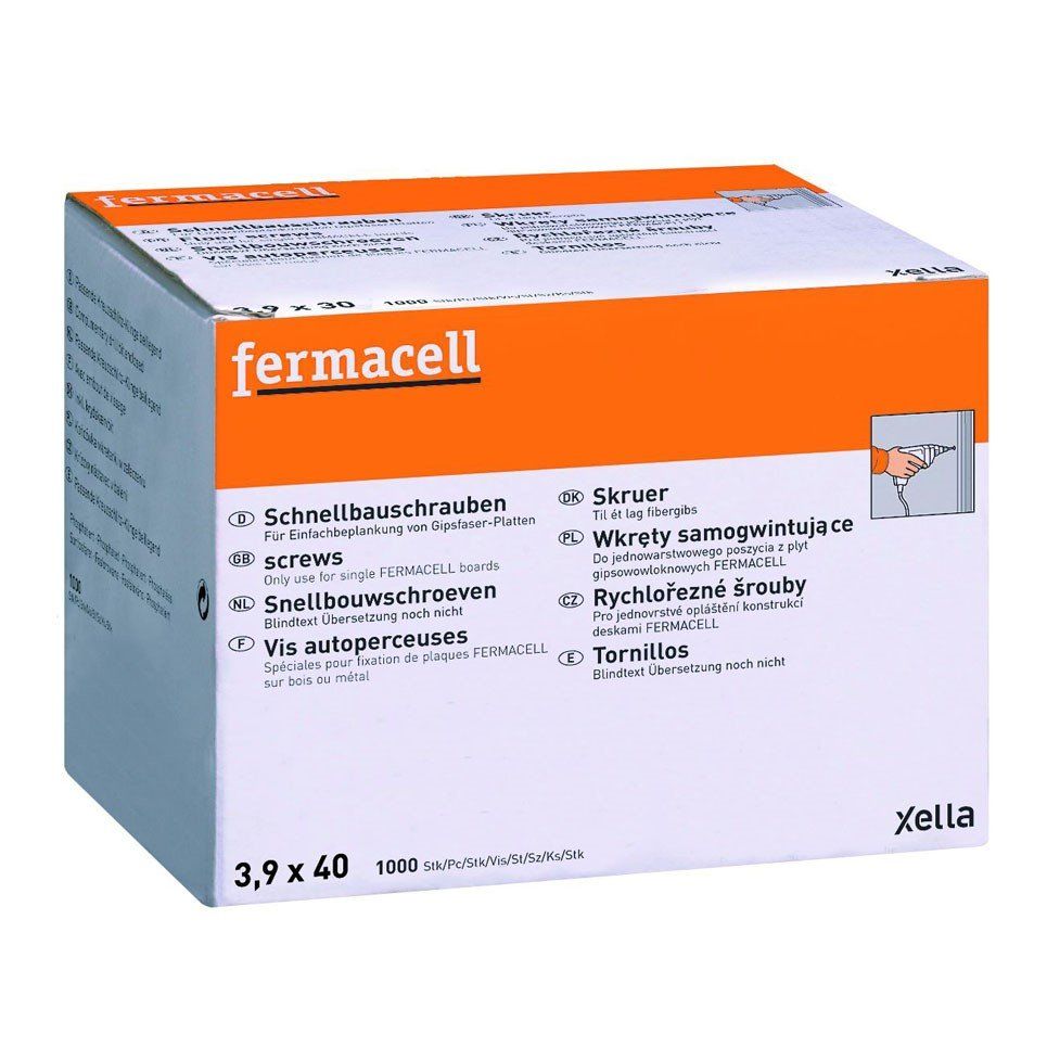 FERMACELL VIS AUTOPERCEUSES 3,9 X 40 MM