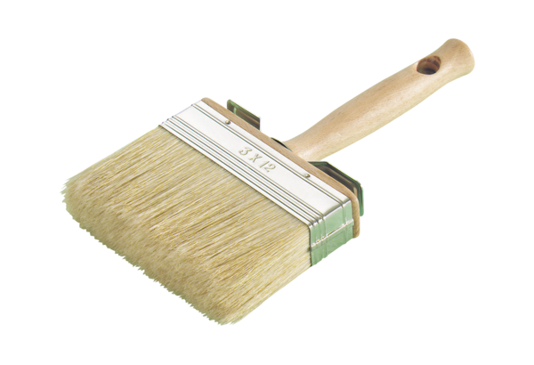 BROSSE A BADIGEON 100MM MANCHE BOIS